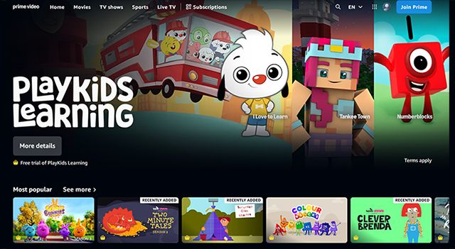 PlayKids Learning Launches on Prime Video in Canada